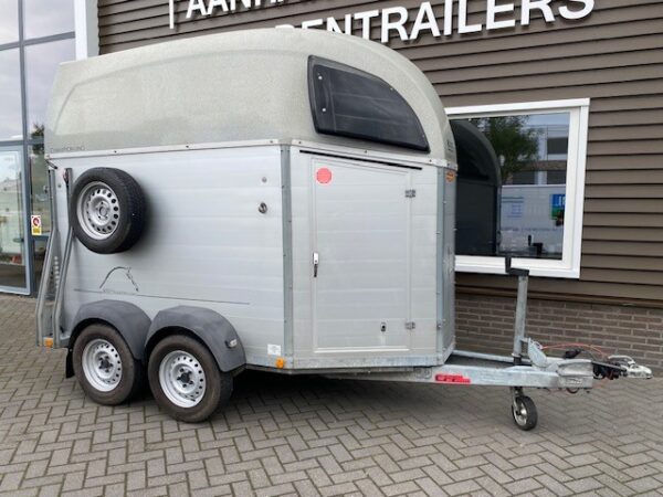 Nette Bockmann 1 1/2 Paardstrailer Aluminium met zadelkamer! - Afbeelding 3