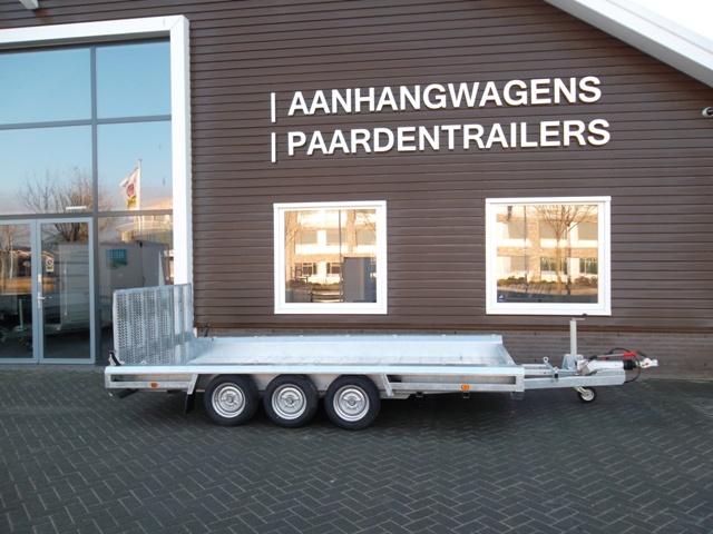 Demo! Hulco Terrax 3-Asser Machinetransporter 3500 kg 394x180 cm! - Afbeelding 3